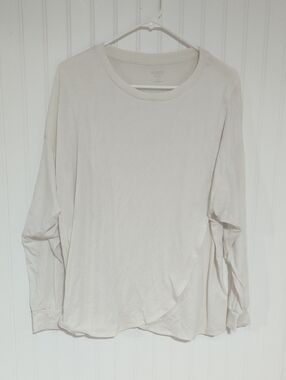 Old Navy Long Sleeve Crewneck Top - Off White
